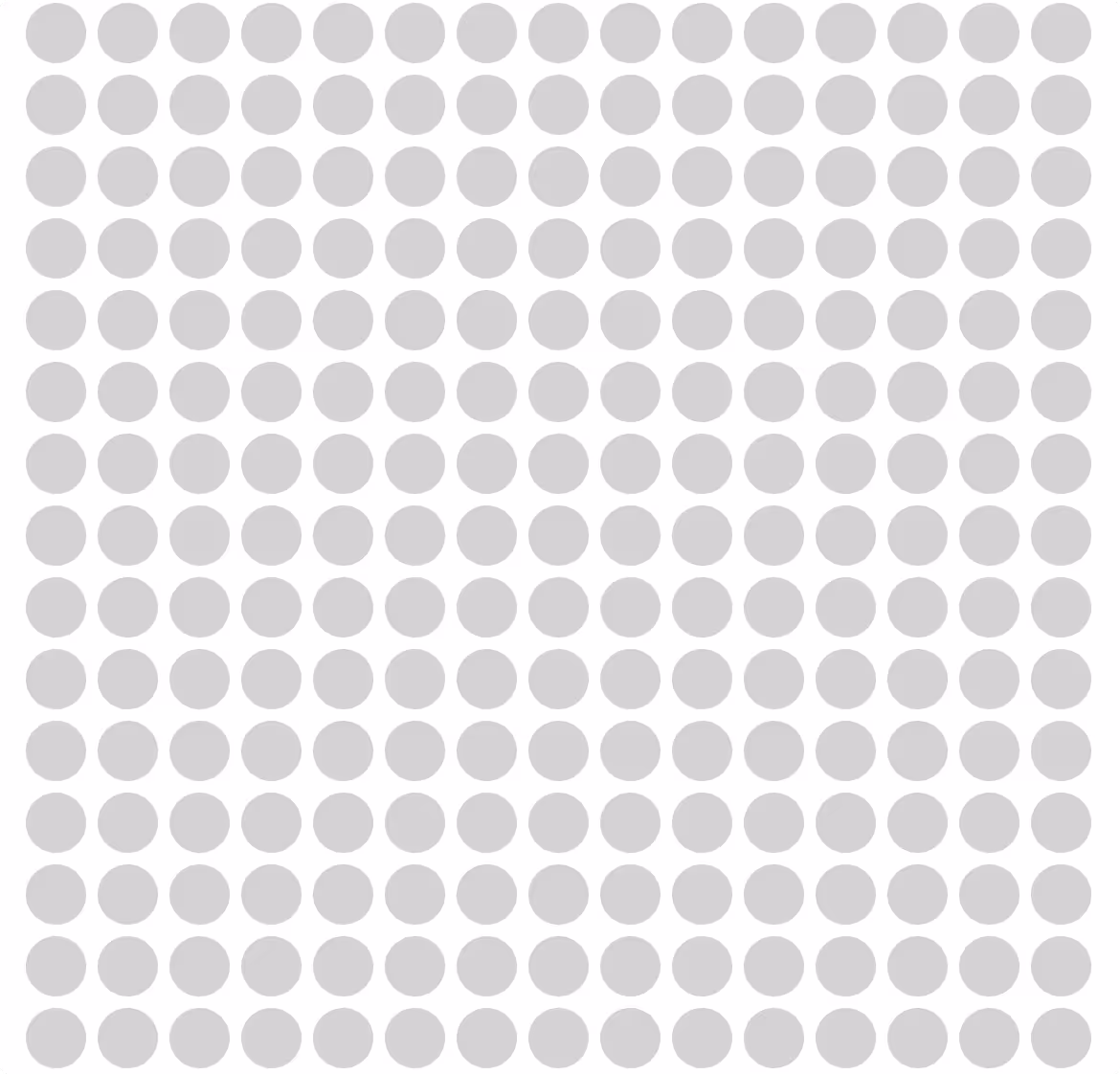 Grid of evenly spaced light gray dots on a white background forming multiple rows and columns.